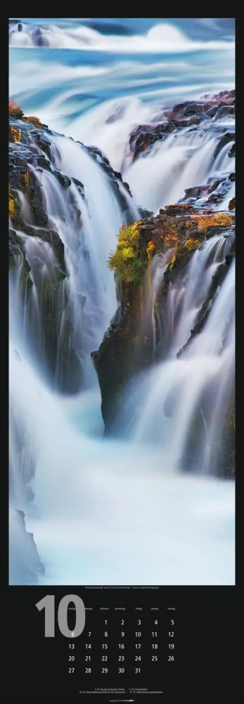 Bild: 9783839900024 | Wasserfälle Kalender 2025 | Kalender | Spiralbindung | Kalender | 2025