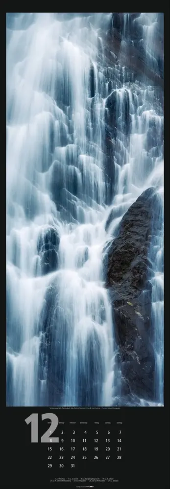 Bild: 9783839900024 | Wasserfälle Kalender 2025 | Kalender | Spiralbindung | Kalender | 2025