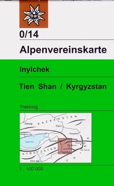 Cover: 9783937530024 | Alpenvereinskarte Inylchek - Tienschan-West / Kyrgyzstan | DAV | 2018