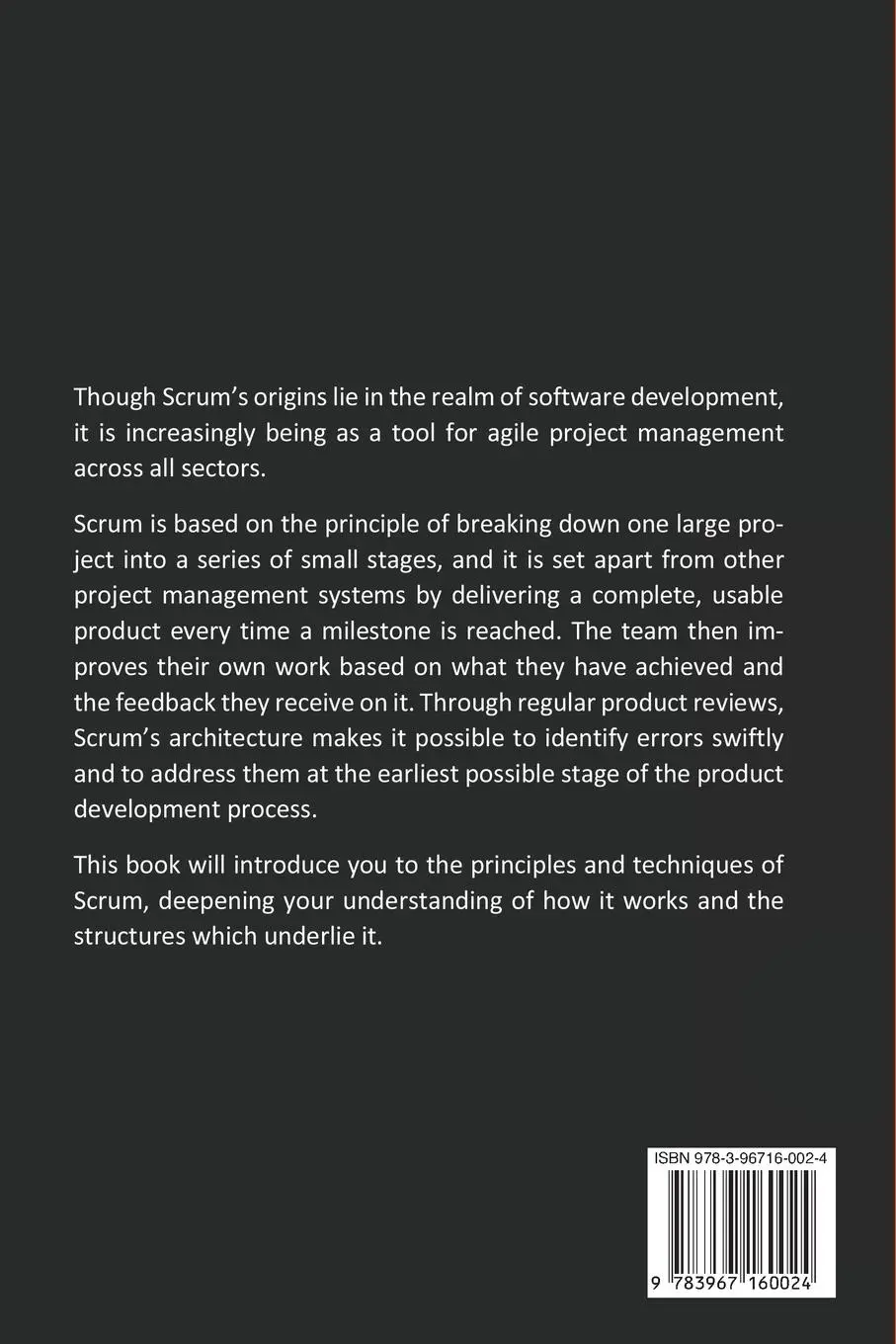 Rückseite: 9783967160024 | Agile Project Management | Scrum for Beginners | Markus Heimrath