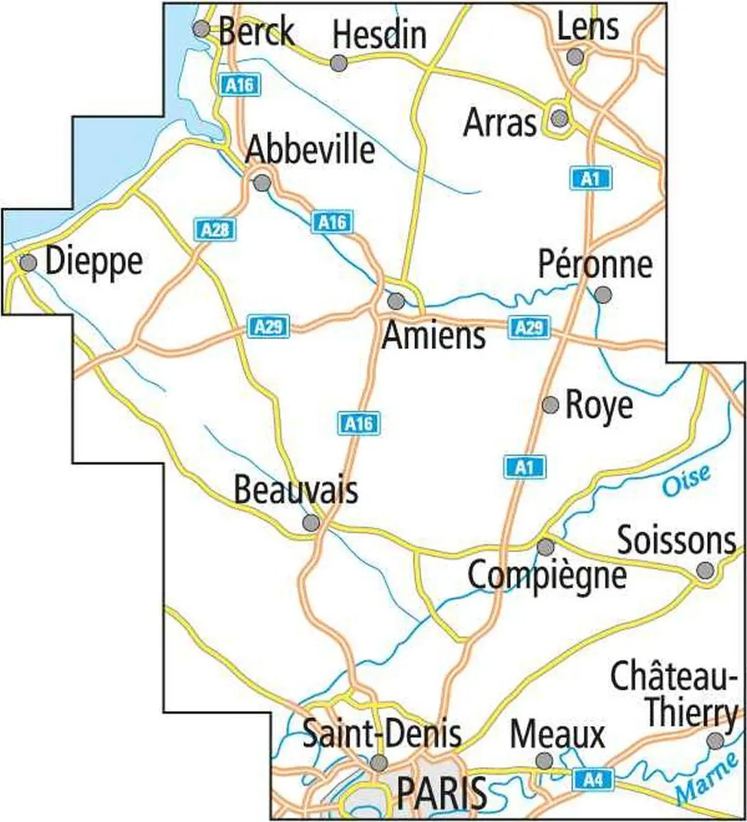 Bild: 9783969900024 | ADFC-Radtourenkarte F-PIC Paris Picardie 1:150.000, reiß- und...