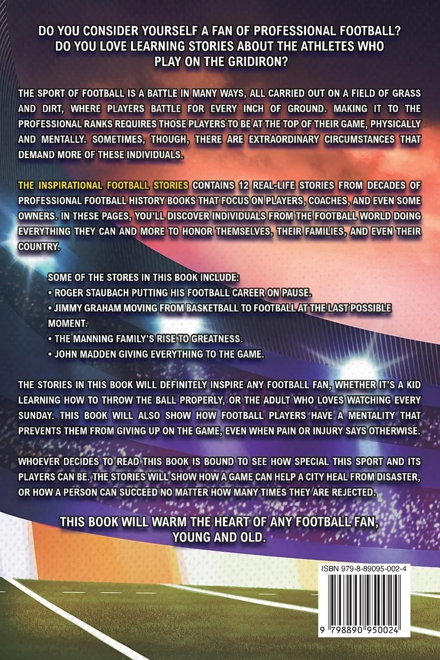 Rückseite: 9798890950024 | Inspirational Football Stories for Young Readers | Mike Johnson | Buch