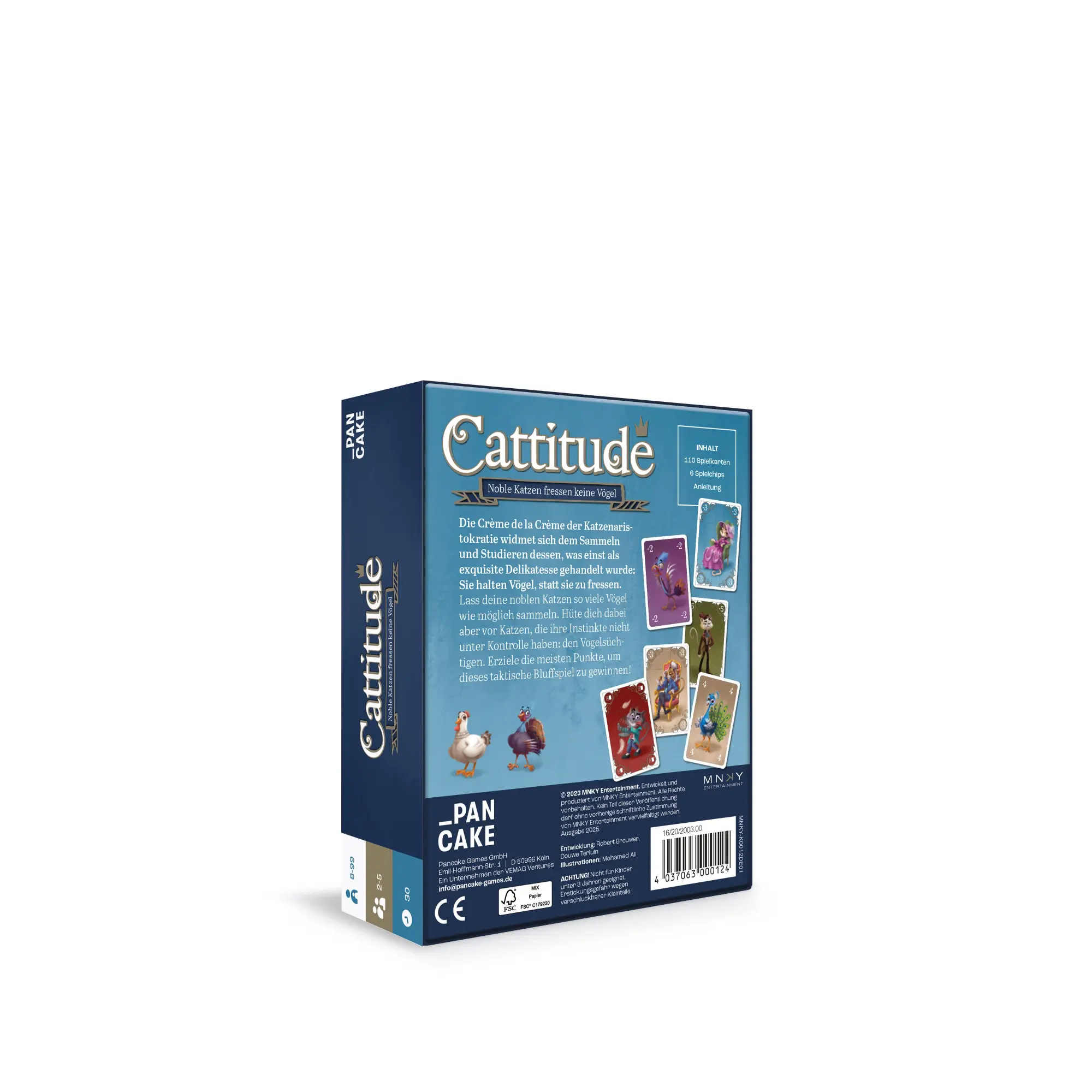 Rückseite: 4037063000124 | Cattitude. Noble Katzen fressen keine Vögel | Spiel | 16/20/200300
