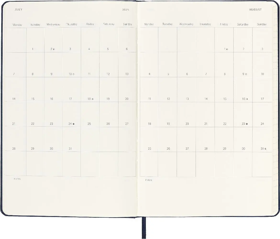 Bild: 8056999270124 | Moleskine 12 Monate Tageskalender 2025, Large/A5 | Buch | 400 S.