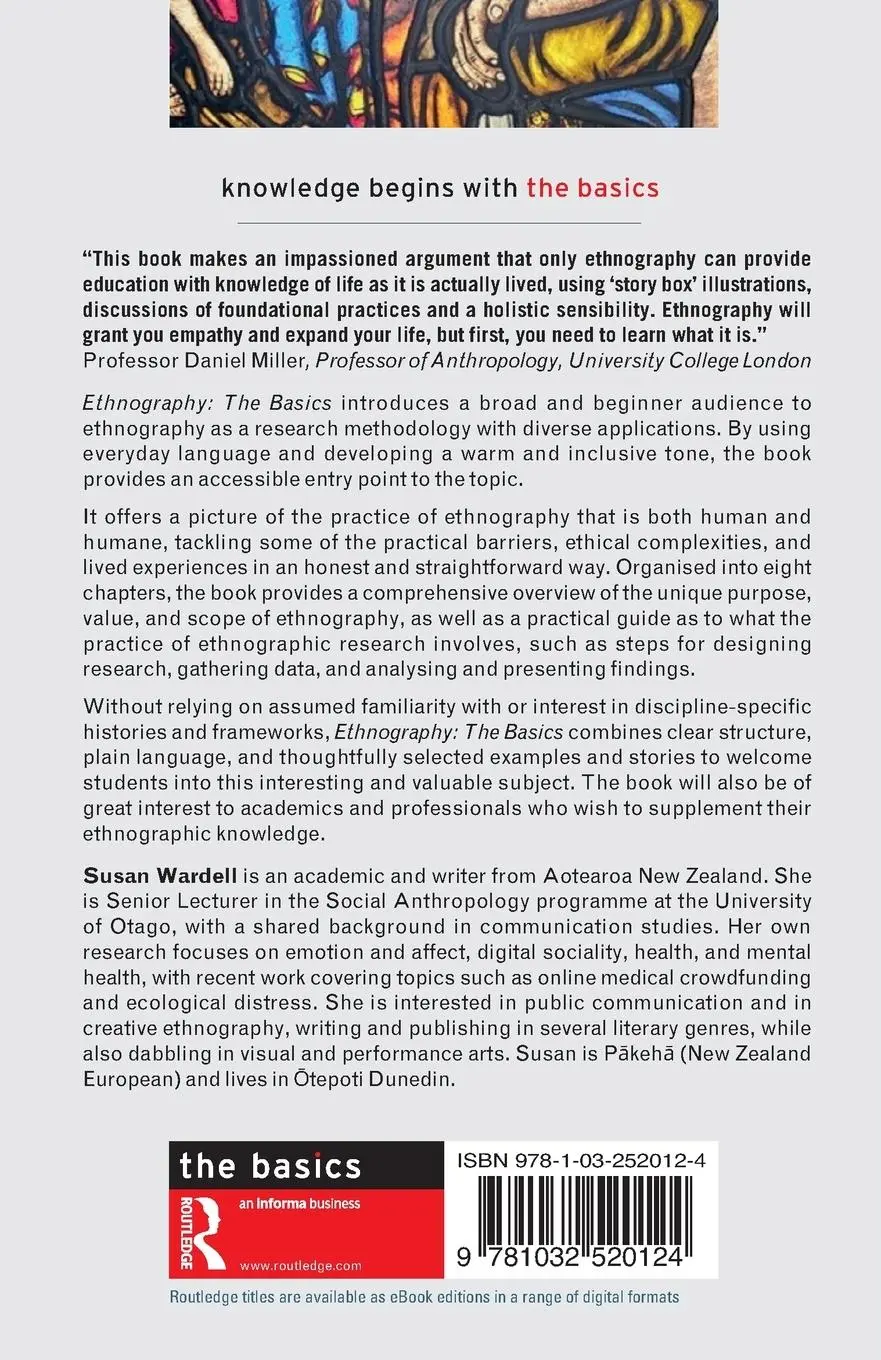 Rückseite: 9781032520124 | Ethnography | The Basics | Susan Wardell | Taschenbuch | Englisch