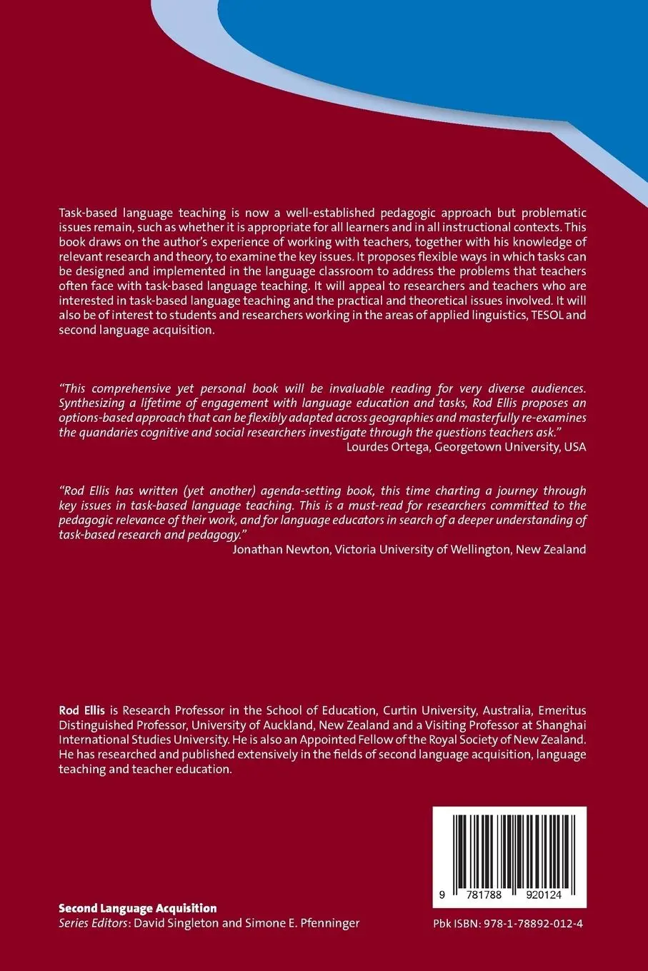 Rückseite: 9781788920124 | Reflections on Task-Based Language Teaching | Rod Ellis | Taschenbuch