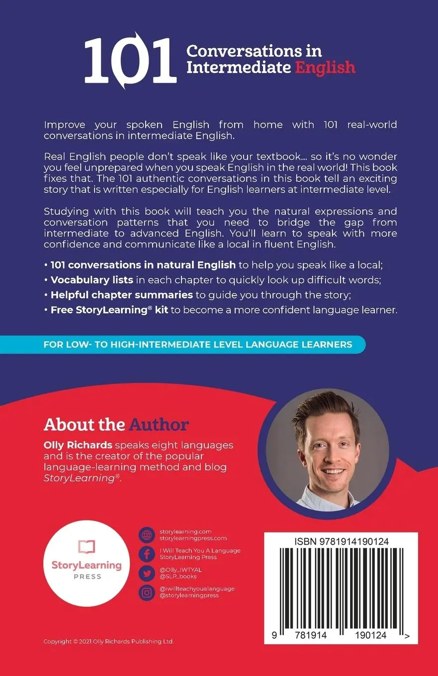 Rückseite: 9781914190124 | 101 Conversations in Intermediate English | Olly Richards | Buch