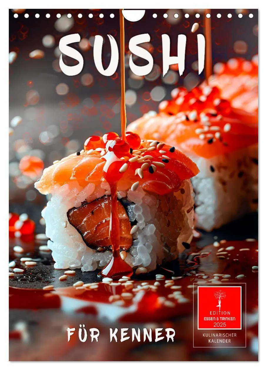 Cover: 9783457200124 | Sushi für Kenner (Wandkalender 2025 DIN A4 hoch), CALVENDO...