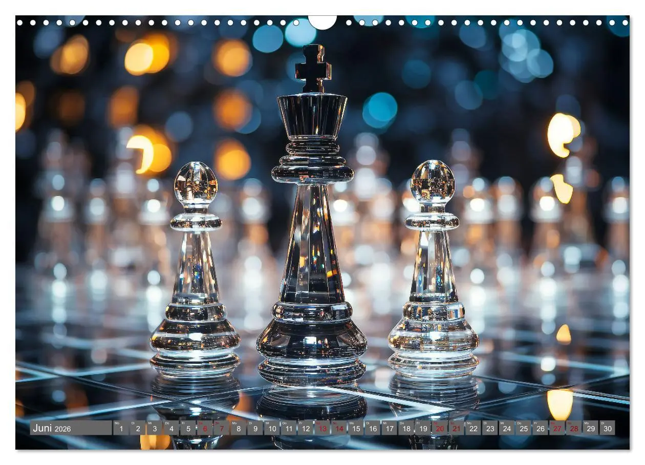 Bild: 9783457510124 | Schachfiguren in Freizeitkleidung (Wandkalender 2026 DIN A3 quer),...