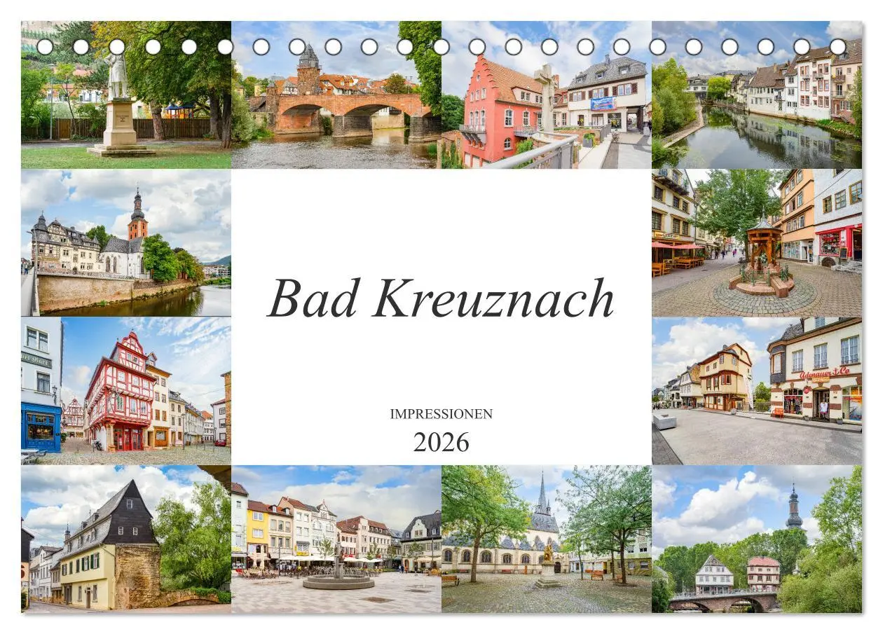 Cover: 9783457750124 | Bad Kreuznach Impressionen (Tischkalender 2026 DIN A5 quer),...