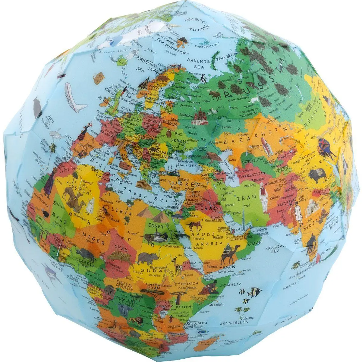 Cover: 9783690780124 | 3D-Puzzle Kinder-Globus mit CREATTO | COLUMBUS Verlag GmbH &amp; Co. KG