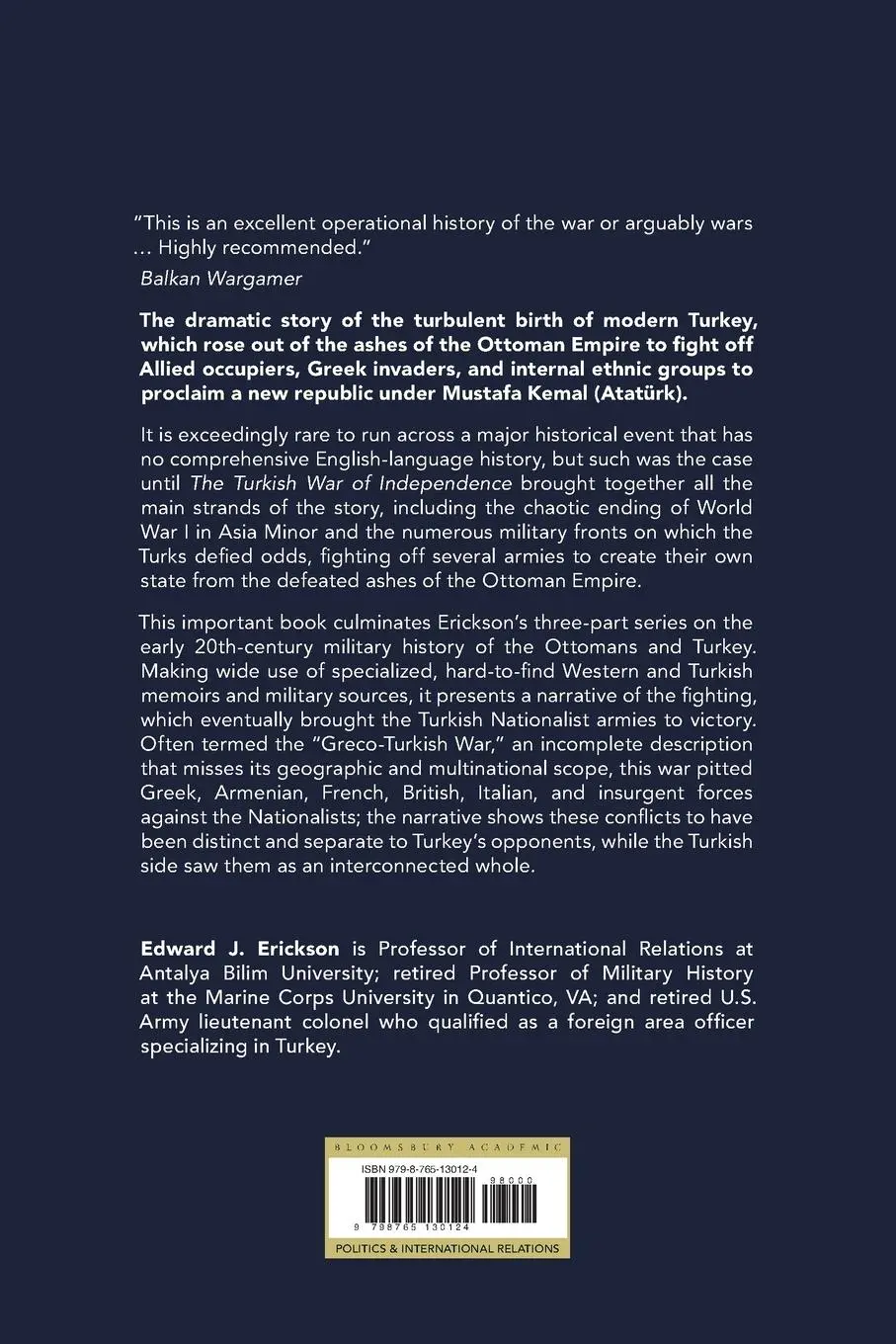 Rückseite: 9798765130124 | The Turkish War of Independence | A Military History, 1919-1923 | Buch