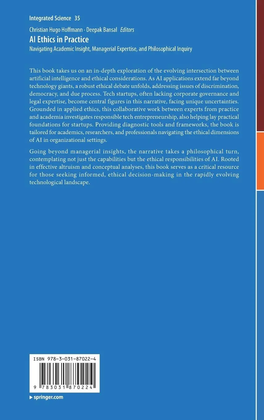 Rückseite: 9783031870224 | AI Ethics in Practice | Deepak Bansal (u. a.) | Buch | vi | Englisch