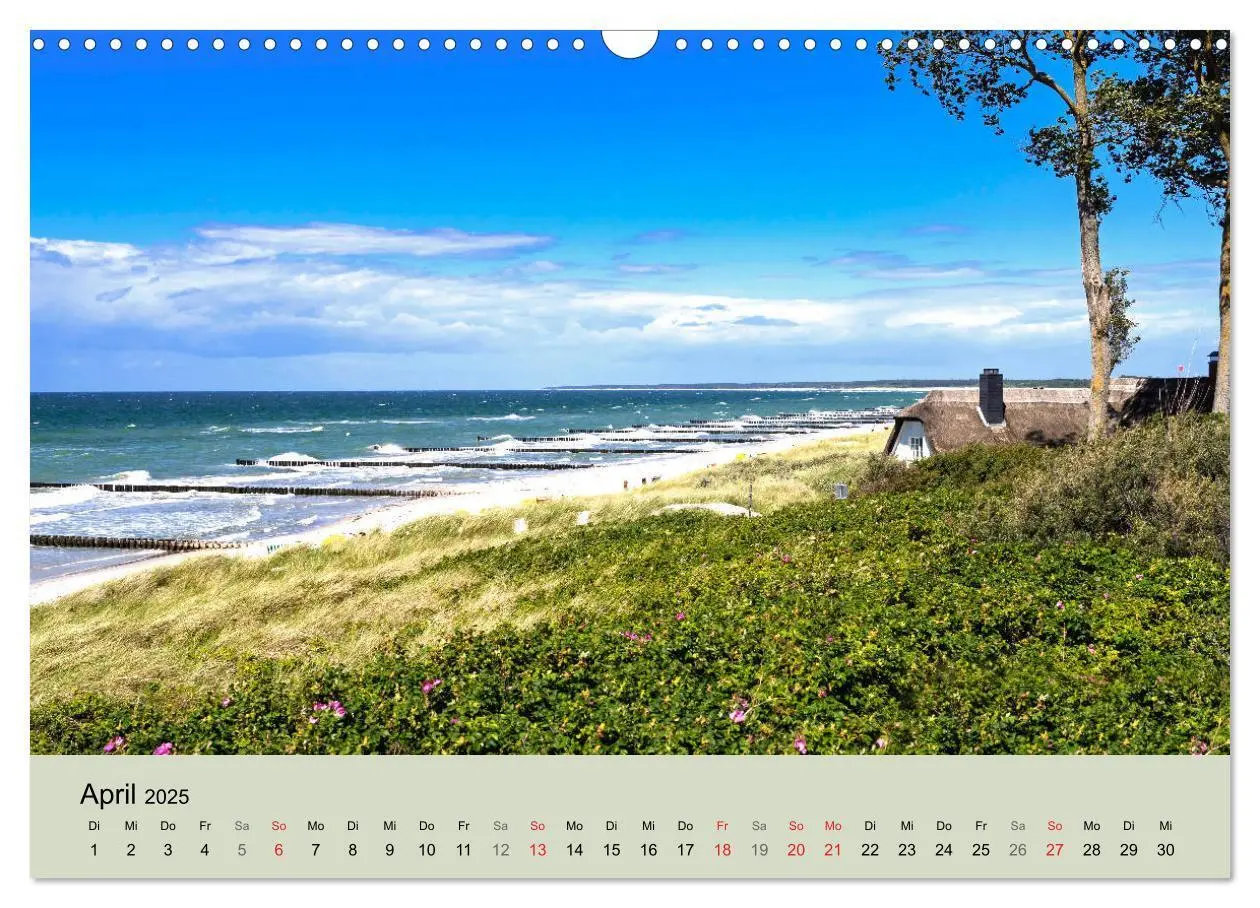 Bild: 9783435340224 | STRANDLUST: Fischland-Darß-Zingst (Wandkalender 2025 DIN A3 quer),...