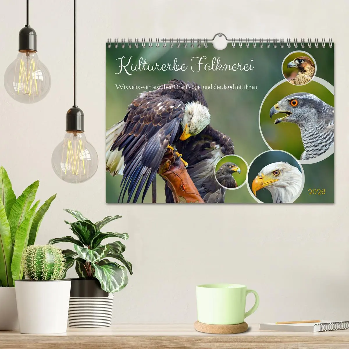 Bild: 9783457360224 | Kulturerbe Falknerei (Wandkalender 2026 DIN A4 quer), CALVENDO...