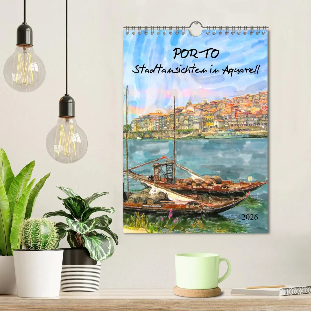 Bild: 9783516380224 | Porto - Stadtansichten in Aquarell (Wandkalender 2026 DIN A4 hoch),...