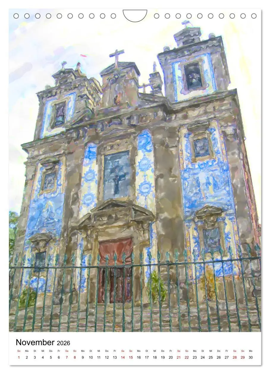 Bild: 9783516380224 | Porto - Stadtansichten in Aquarell (Wandkalender 2026 DIN A4 hoch),...