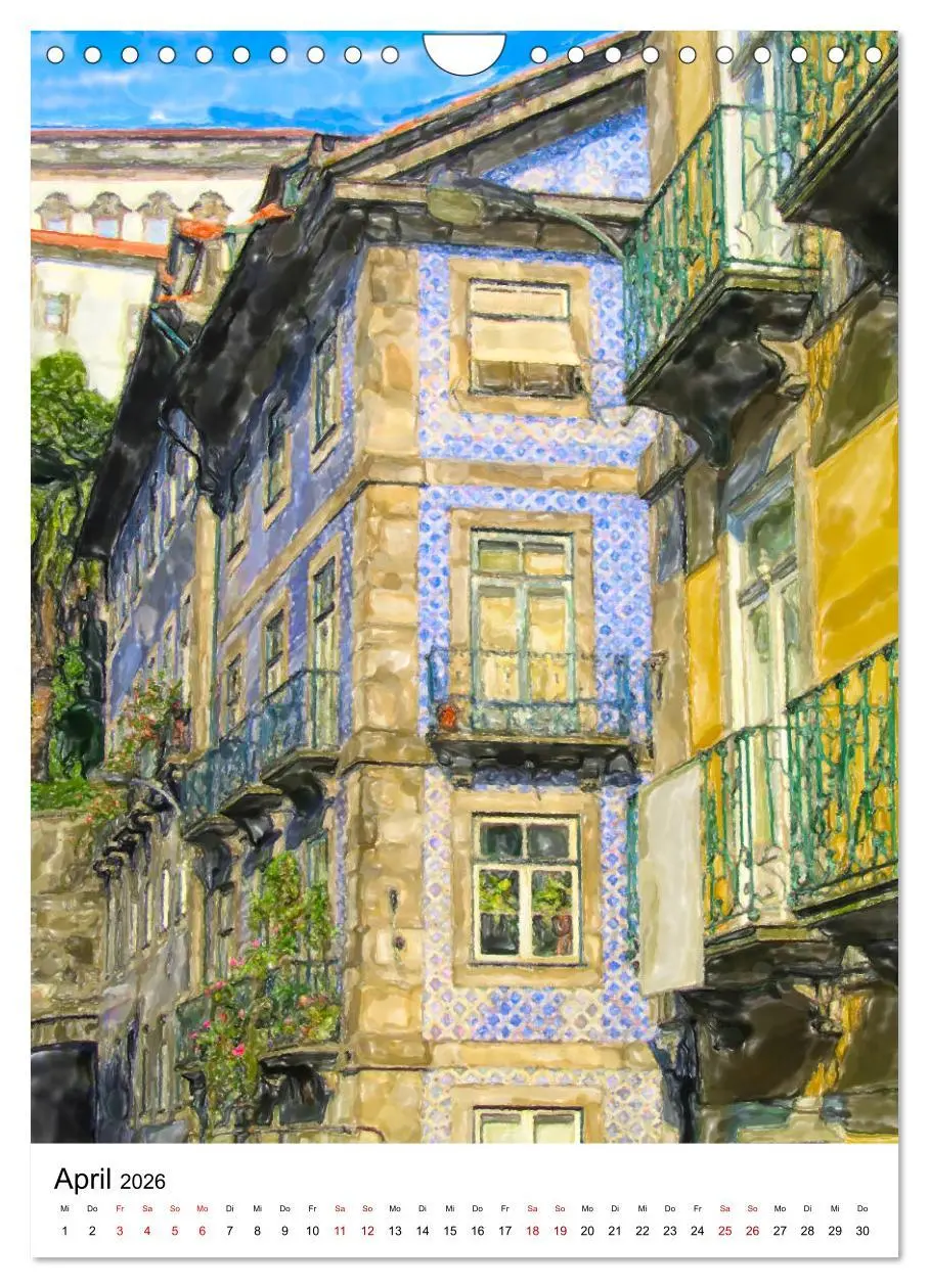 Bild: 9783516380224 | Porto - Stadtansichten in Aquarell (Wandkalender 2026 DIN A4 hoch),...