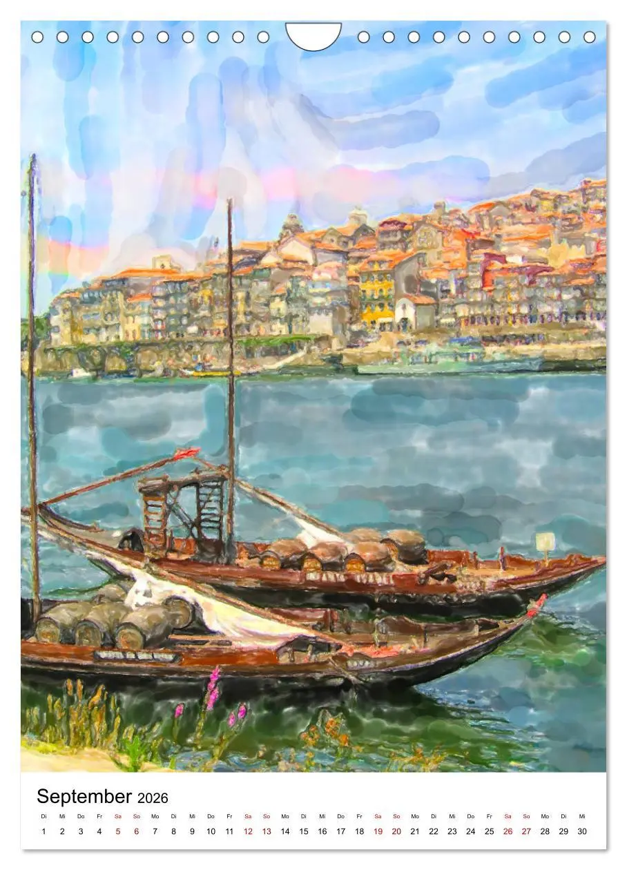 Bild: 9783516380224 | Porto - Stadtansichten in Aquarell (Wandkalender 2026 DIN A4 hoch),...