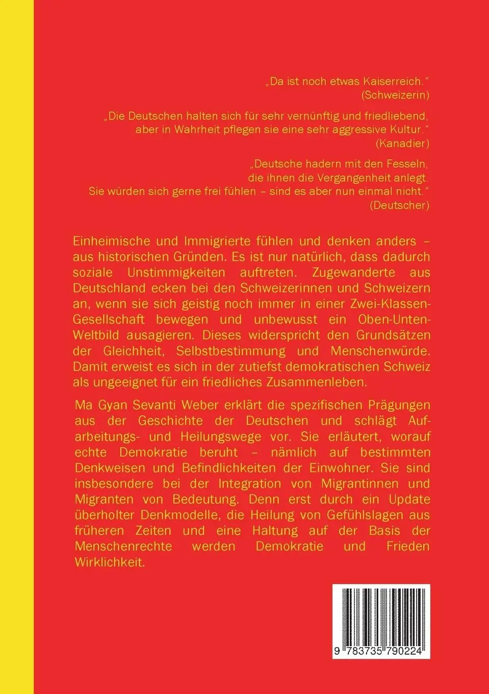 Rückseite: 9783735790224 | Deutsche in der Schweiz suchen Heilung | Ma Gyan Sevanti Weber | Buch