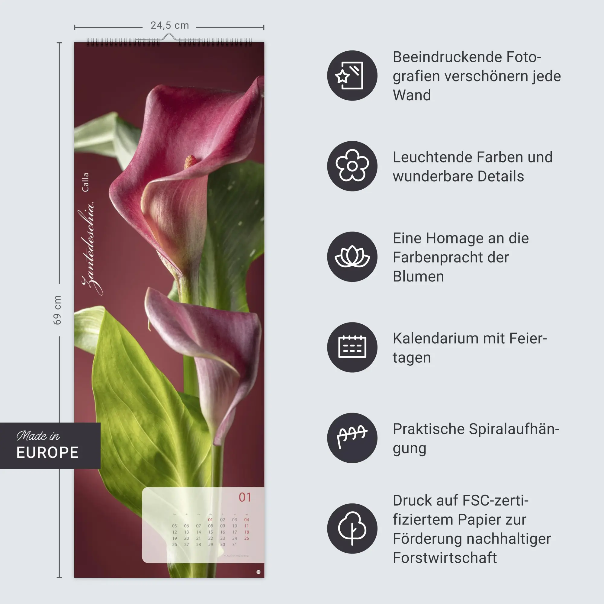 Bild: 9783756410224 | Magic Flowers Vertical Kalender 2026 | Sibylle Pietrek | Kalender