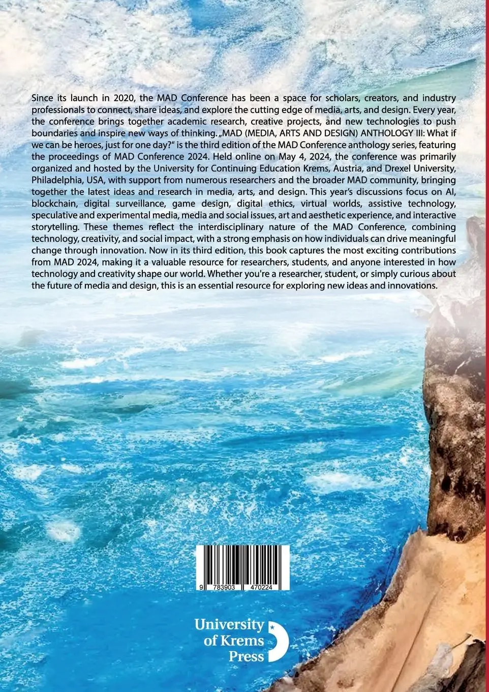 Rückseite: 9783903470224 | MEDIA, ARTS &amp; DESIGN ANTHOLOGY III | Alexander Pfeiffer (u. a.) | Buch
