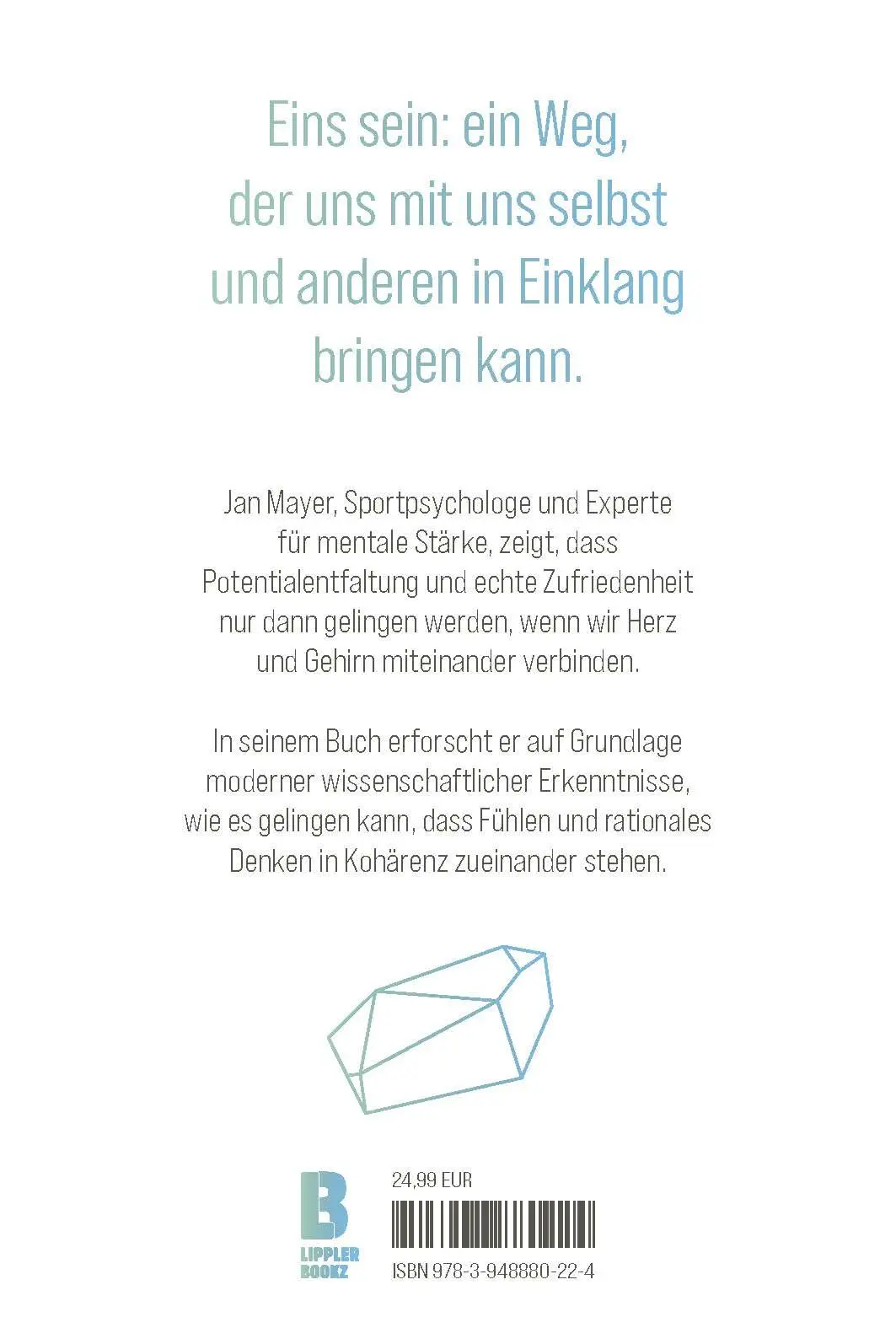 Rückseite: 9783948880224 | EINS SEIN | Leben im Einklang | Jan Mayer (u. a.) | Buch | 256 S.