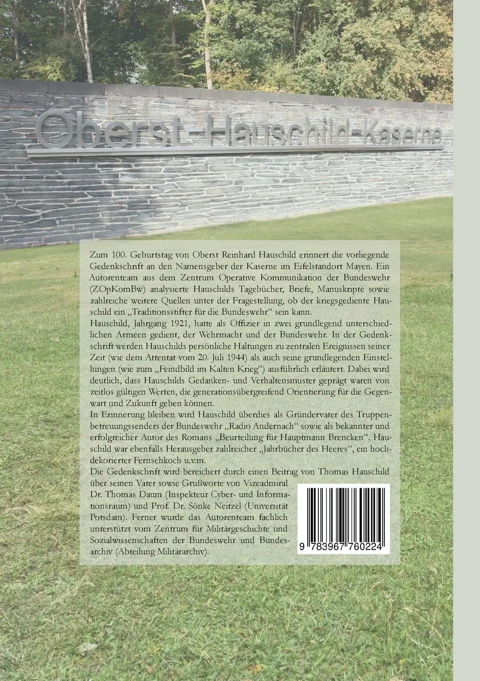 Rückseite: 9783967760224 | Oberst Reinhard Hauschild 1921-2005 | Dirk Drews (u. a.) | Taschenbuch