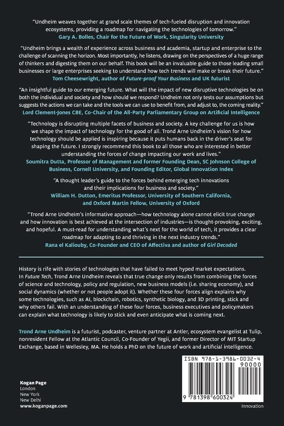 Rückseite: 9781398600324 | Future Tech | How to Capture Value from Disruptive Industry Trends