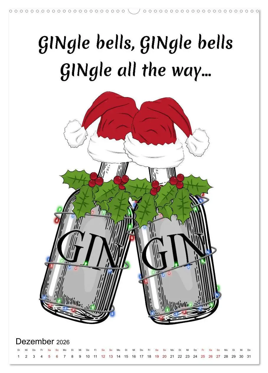 Bild: 9783516370324 | Gin &amp; Tonic - Fun Stuff (hochwertiger Premium Wandkalender 2026 DIN...