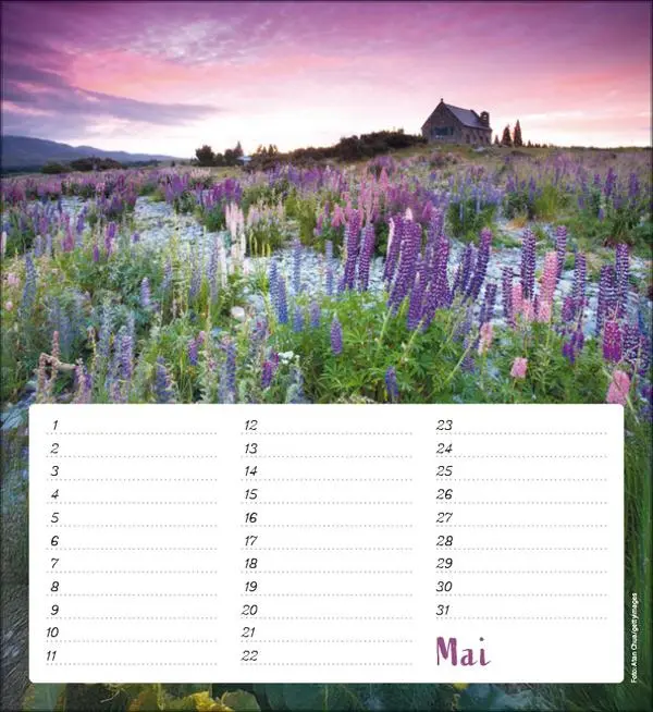 Bild: 9783731890324 | Geburtstagskalender Augenblicke der Stille | Verlag Korsch | Kalender