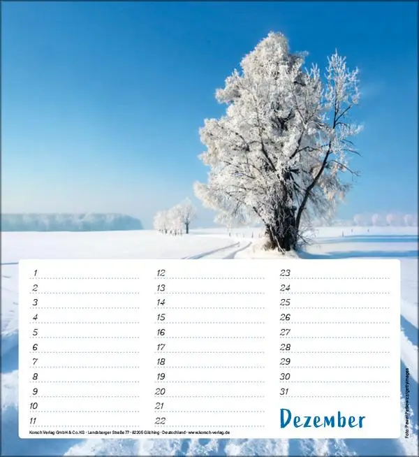 Bild: 9783731890324 | Geburtstagskalender Augenblicke der Stille | Verlag Korsch | Kalender