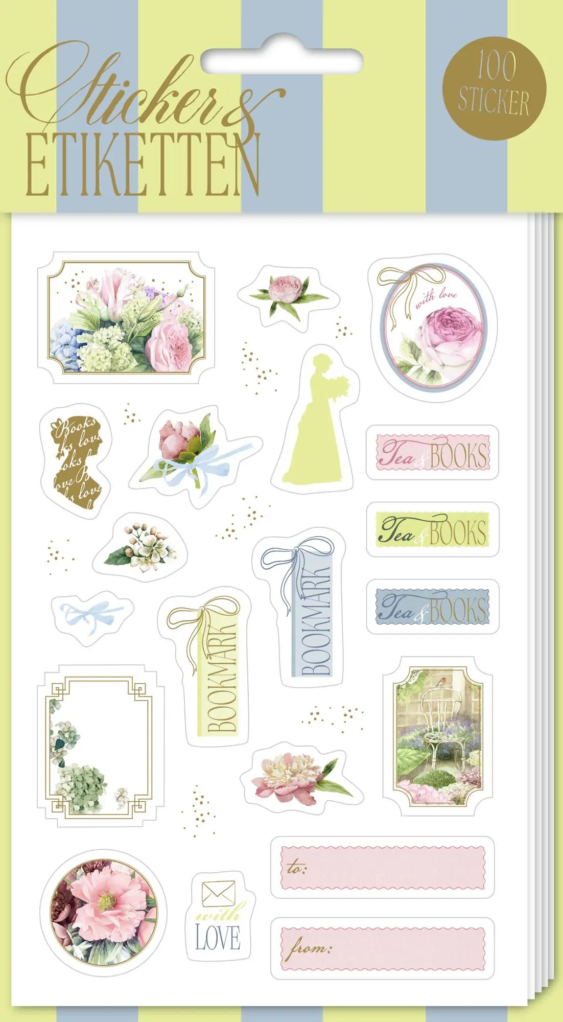 Cover: 4050003970424 | Sticker und Etiketten | Stickerbogen mit 100 Stickern (Miss Jane)