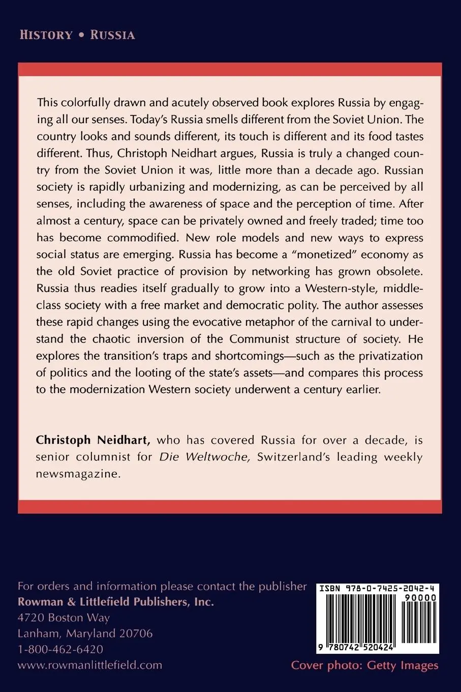 Rückseite: 9780742520424 | Russia's Carnival | The Smells, Sights, and Sounds of Transition