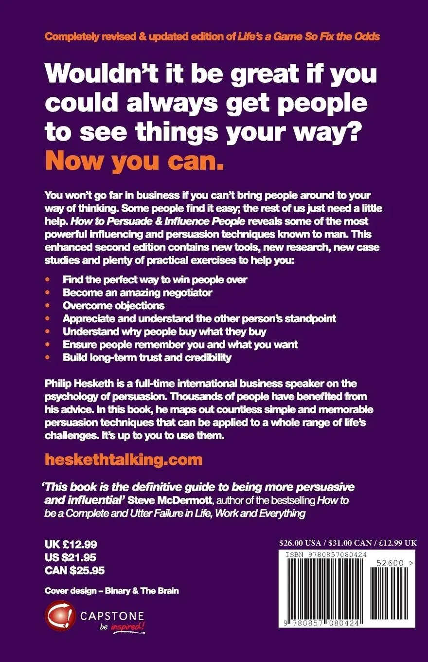 Rückseite: 9780857080424 | How to Persuade and Influence People | Philip Hesketh | Taschenbuch