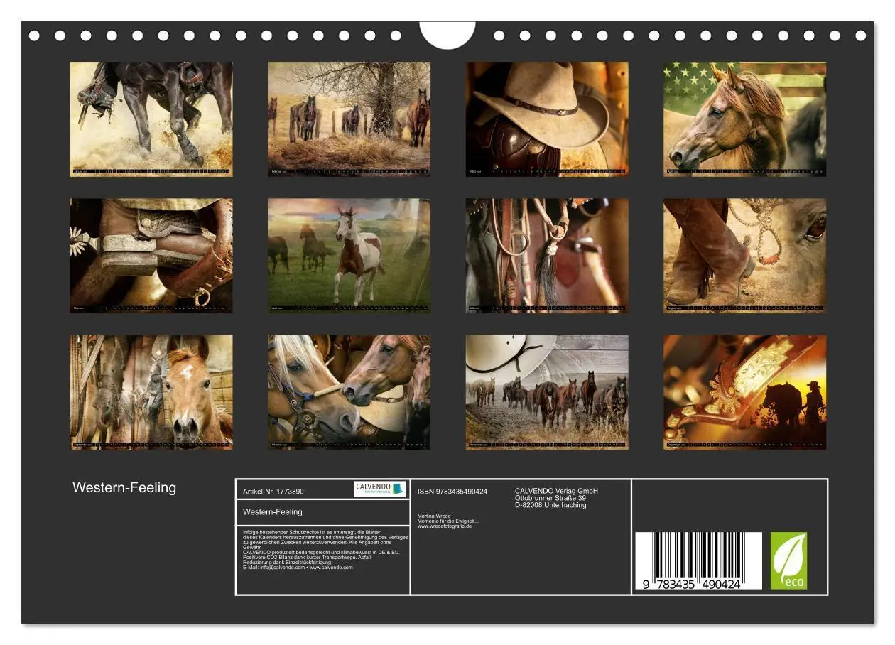 Bild: 9783435490424 | Western-Feeling (Wandkalender 2025 DIN A4 quer), CALVENDO...
