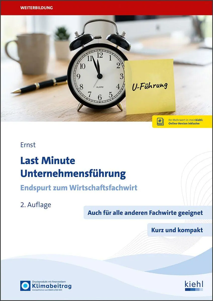 Cover: 9783470110424 | Last Minute Unternehmensführung | Endspurt zum Wirtschaftsfachwirt