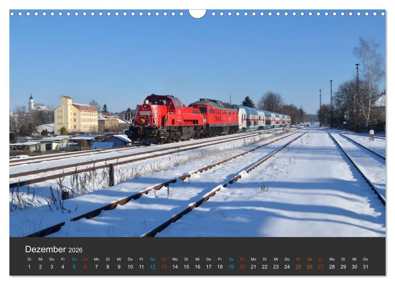 Bild: 9783516050424 | Oberlausitzer Eisenbahnen 2026 (Wandkalender 2026 DIN A3 quer),...