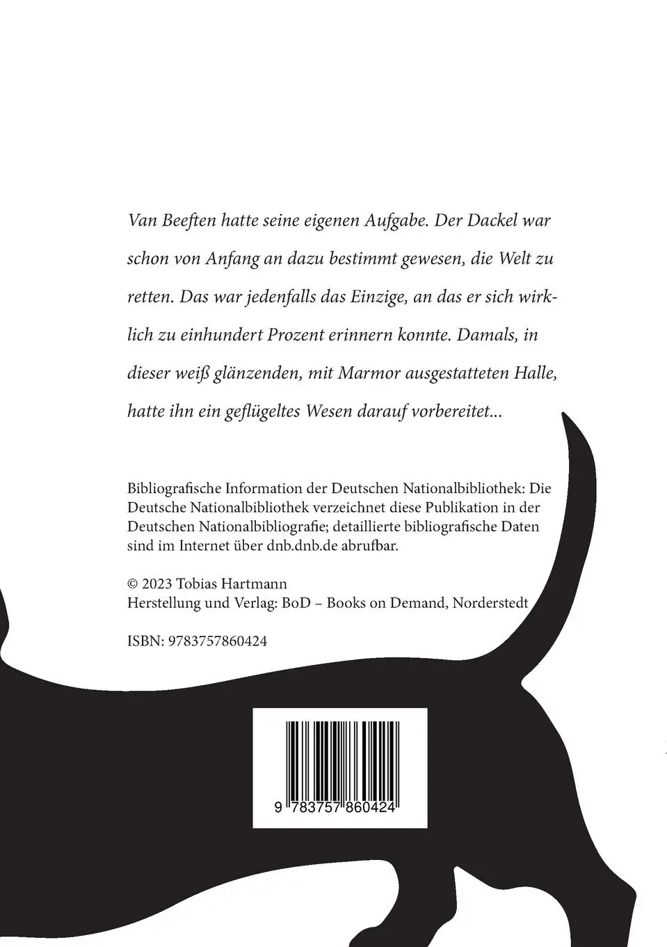 Rückseite: 9783757860424 | Van Beeften | Eine dämonische Dackelkurzgeschichte | Tobias Hartmann
