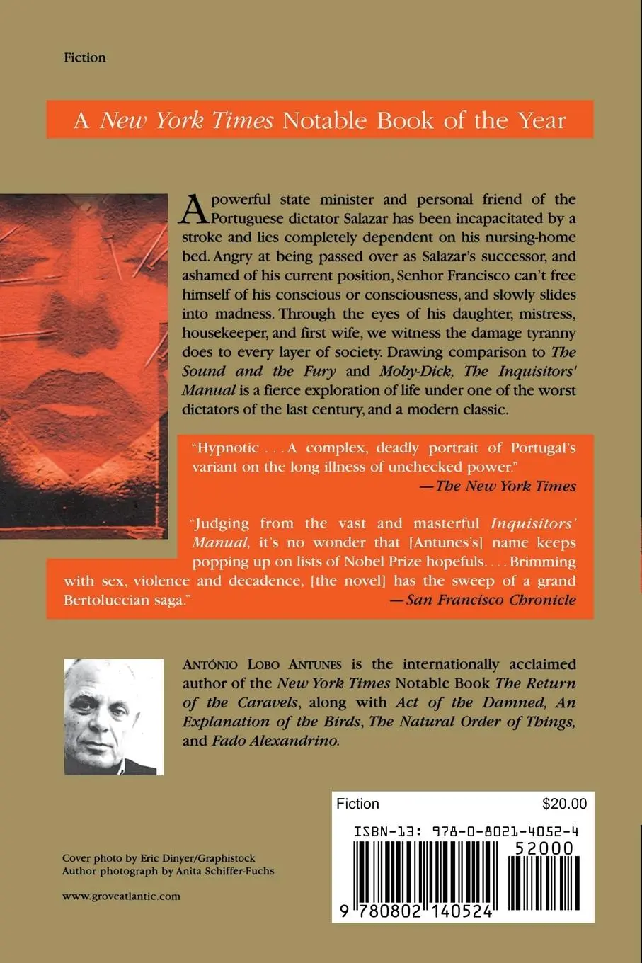 Rückseite: 9780802140524 | The Inquisitors' Manual | António Lobo Antunes | Taschenbuch | 2004