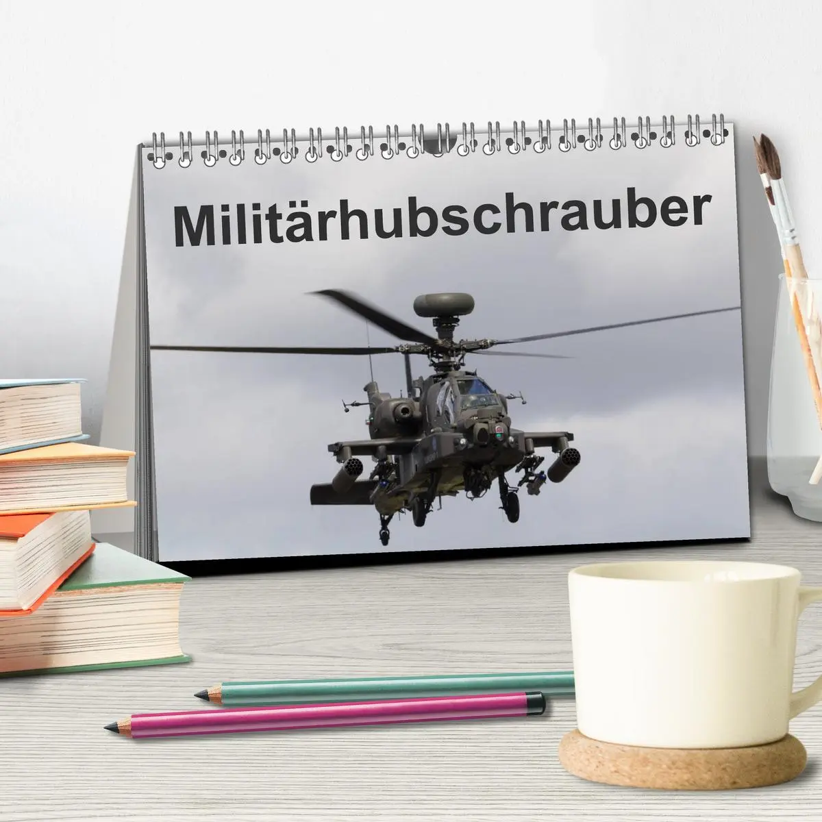 Bild: 9783457950524 | Militärhubschrauber (Tischkalender 2026 DIN A5 quer), CALVENDO...