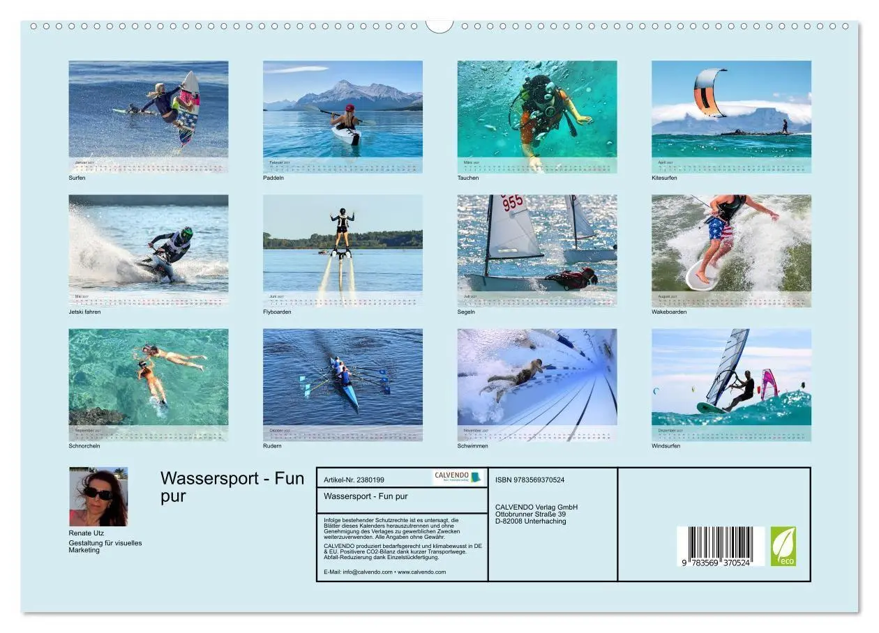 Bild: 9783569370524 | Wassersport - Fun pur (hochwertiger Premium Wandkalender 2027 DIN...