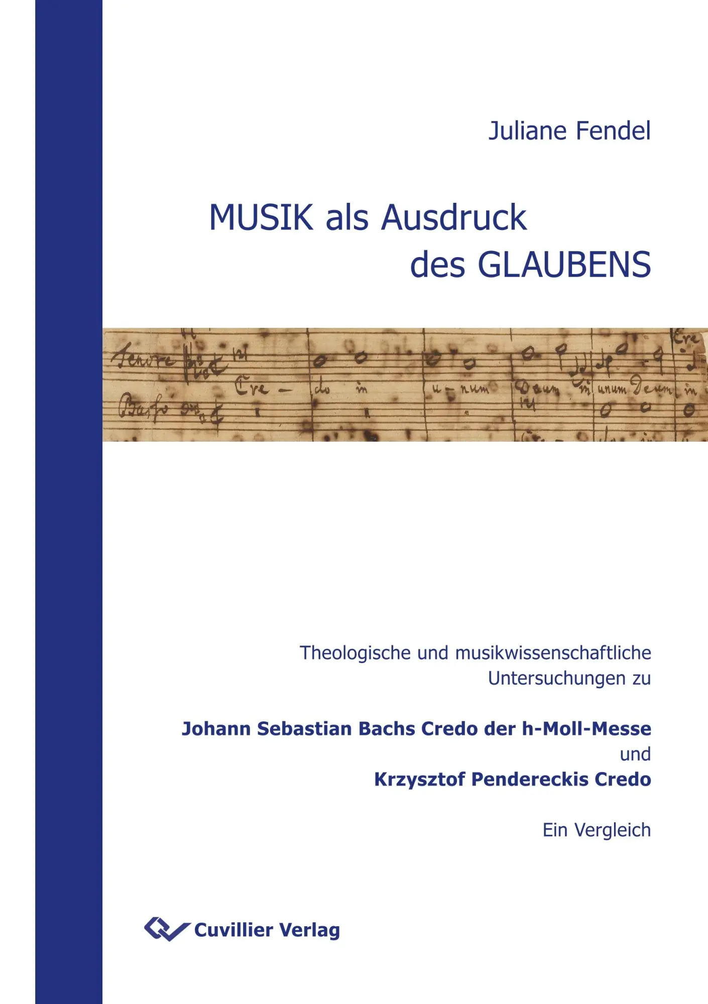 Cover: 9783736990524 | MUSIK als Ausdruck des GLAUBENS | Juliane Fendel | Taschenbuch | 2015