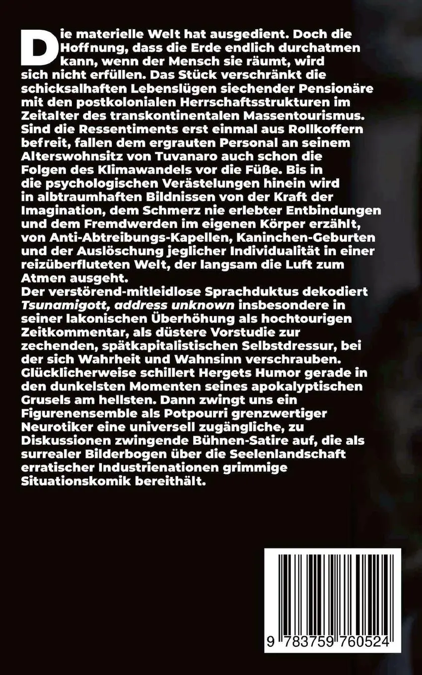 Rückseite: 9783759760524 | Tsunamigott, address unknown | Thomas Herget | Taschenbuch | Paperback