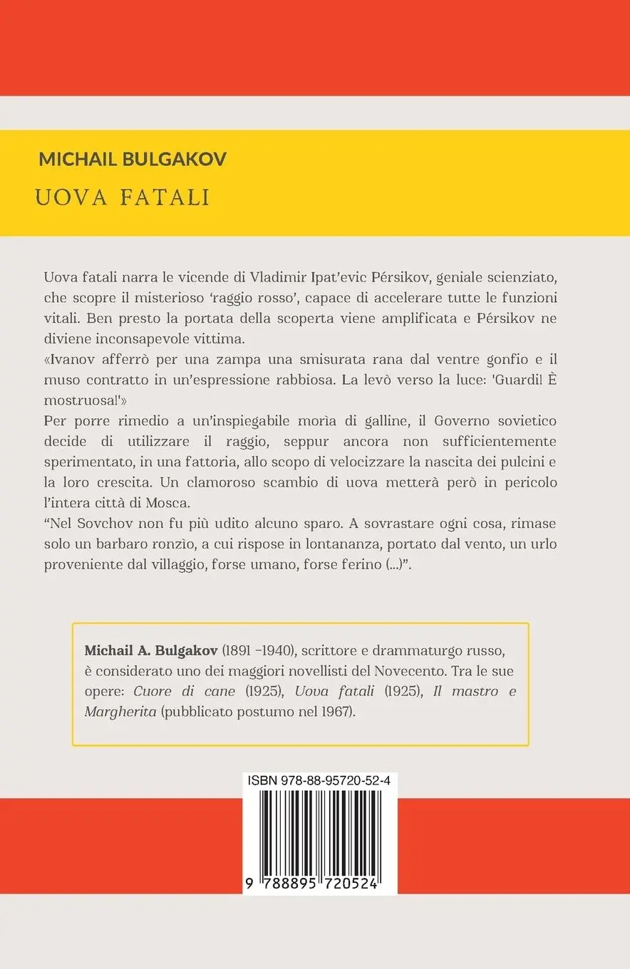 Rückseite: 9788895720524 | UOVA FATALI | Michail Bulgakov | Taschenbuch | Kartoniert / Broschiert