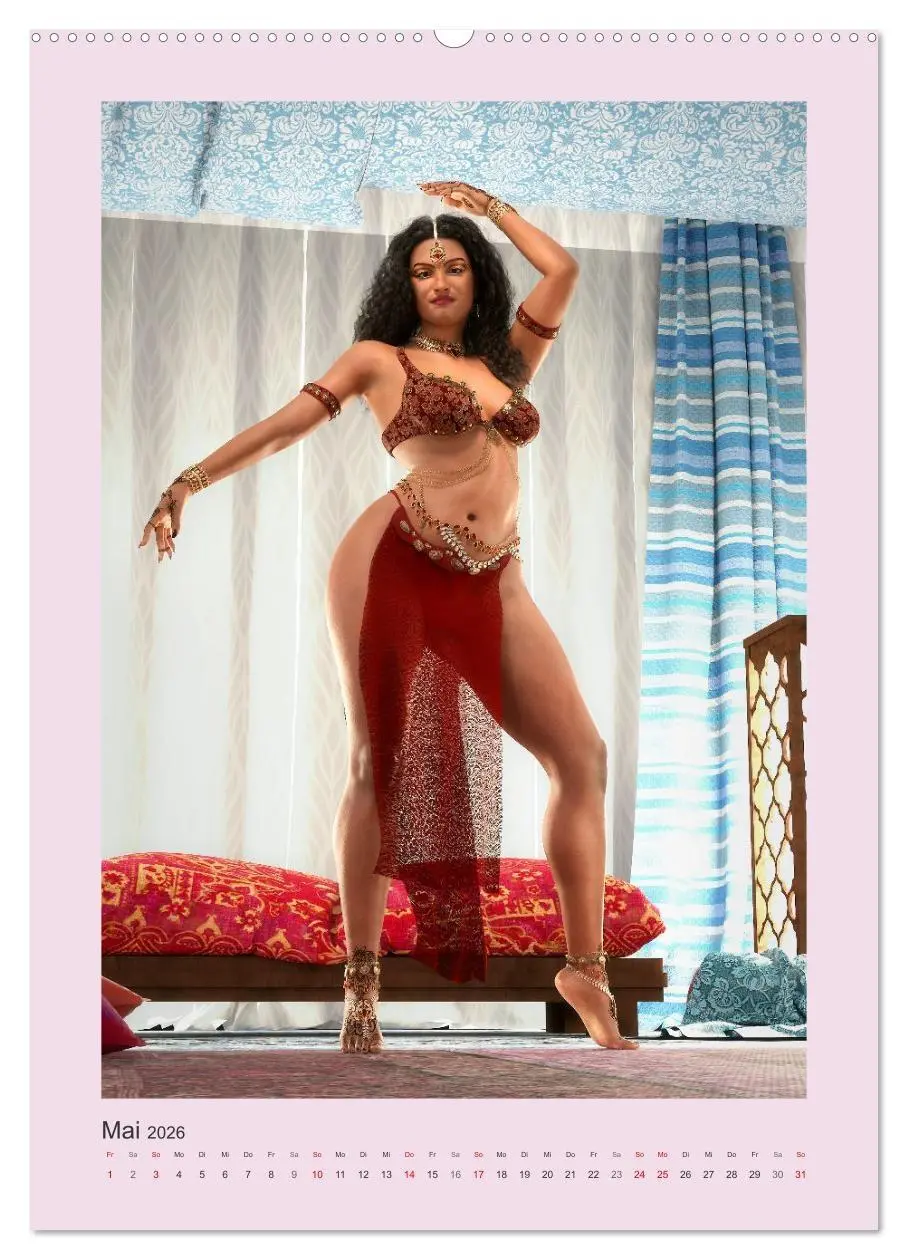 Bild: 9783516340624 | Pin Up Tänzerinnen (Wandkalender 2026 DIN A2 hoch), CALVENDO...