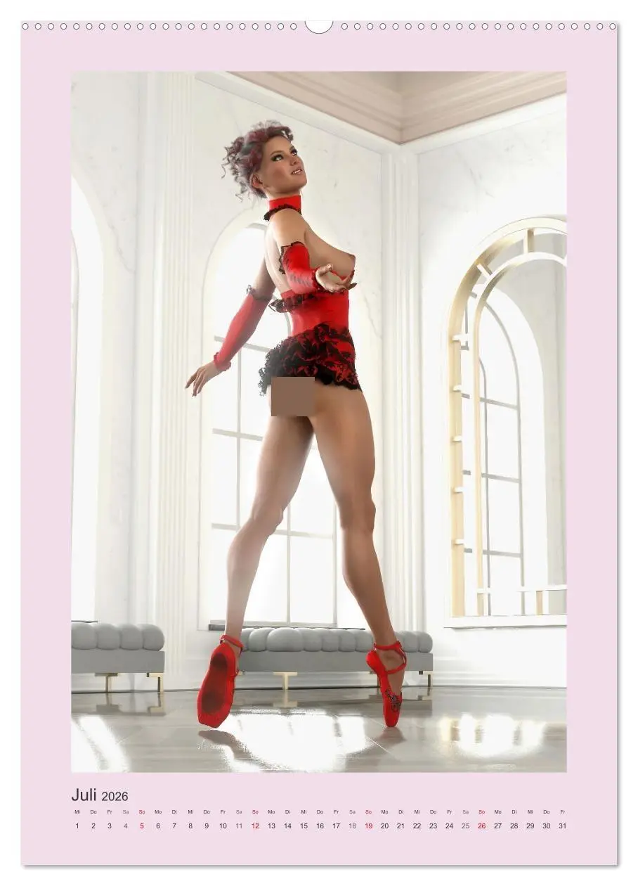 Bild: 9783516340624 | Pin Up Tänzerinnen (Wandkalender 2026 DIN A2 hoch), CALVENDO...