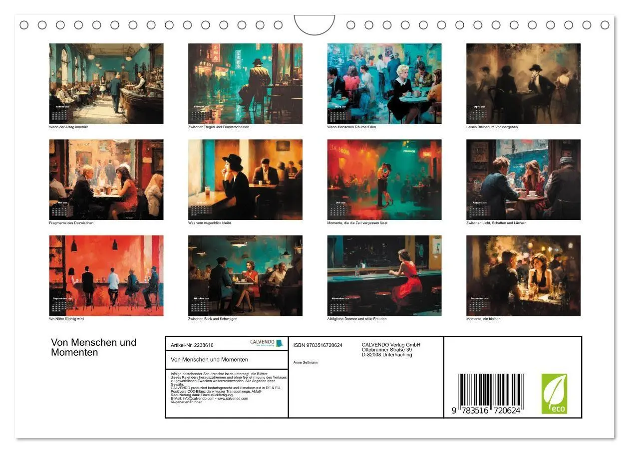 Bild: 9783516720624 | Von Menschen und Momenten (Wandkalender 2026 DIN A4 quer), CALVENDO...