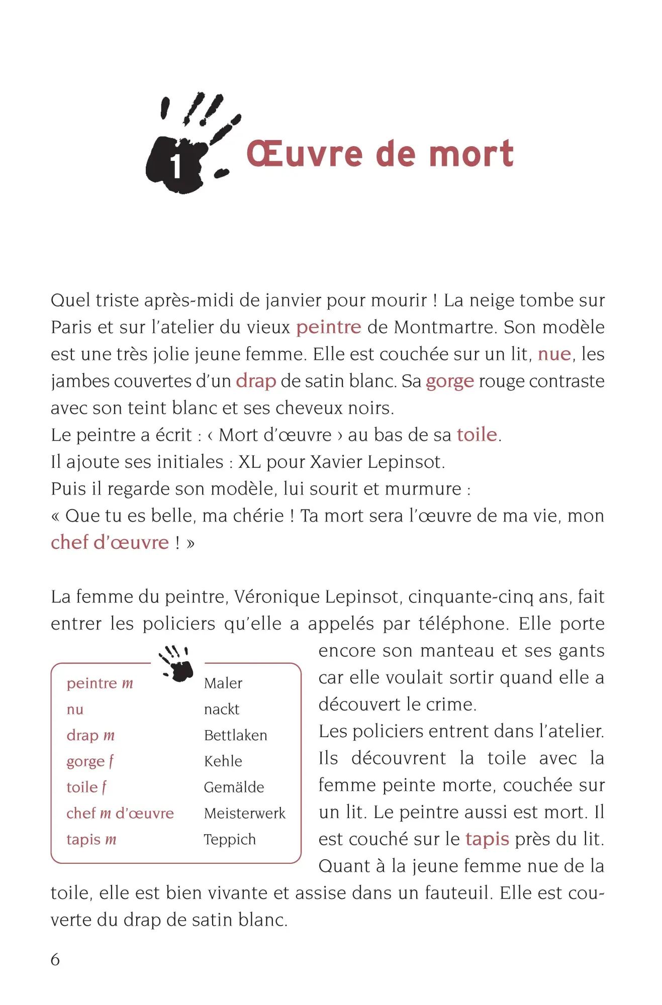 Bild: 9783790100624 | Mort d'oeuvre | Französisch B1 | Rosemary Luksch (u. a.) | Taschenbuch