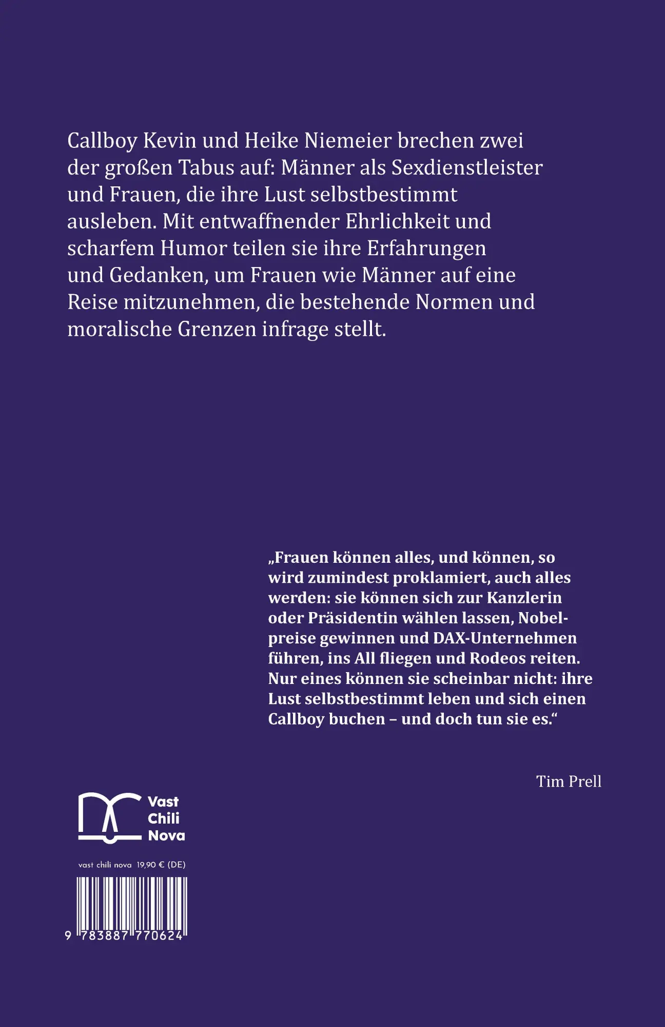 Rückseite: 9783887770624 | Der Callboy und die Sexualberaterin | Callboy Kevin (u. a.) | Buch